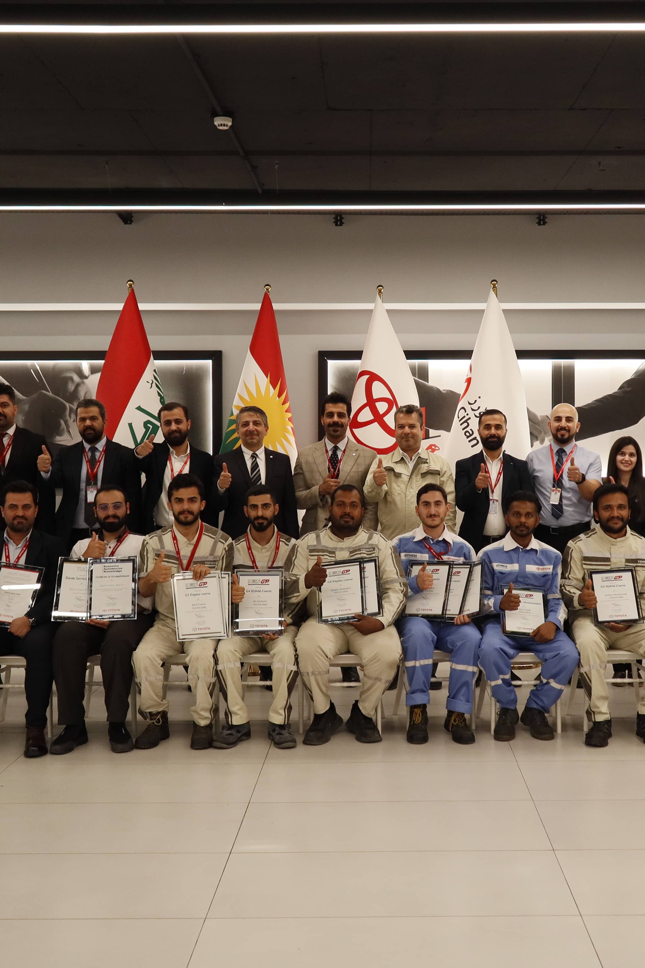 Toyota Iraq Honors the Competence of Its Representatives with Training and Accreditation Program Certificates